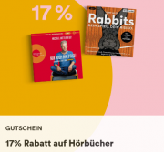 17% Rabatt auf alle H&ouml;rb&uuml;cher & H&ouml;rbuch-Downloads bei Thalia
