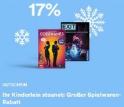 17% Rabatt auf alle Spielwaren bei Thalia