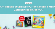 17% Rabatt auf Spielwaren, Filme & mehr im Thalia Shop