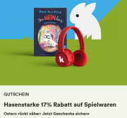 17% Rabatt auf &uuml;ber 30.000 Spielwaren bei Thalia