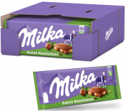 17 x 100g Milka Alpenmilch Tafelschokolade mit ganzen Haseln&uuml;ssen