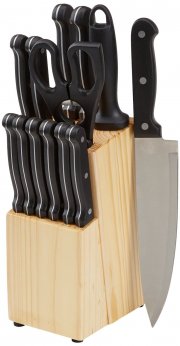 AmazonBasics Messerblock, 14-teiliges Set bei@amazon - 12,23&euro;