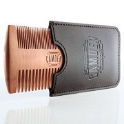  Ultralight Bartkamm aus Birnbaumholz inkl. Etui f&uuml;r die t&auml;gl.Bartpflege & das Auftr. von Bart&ouml;l 