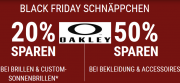 Bis zu 50% Rabatt auf Sportbekleidung, Brillen + Accessoires bei Oakley