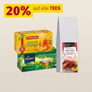 20% auf alle Tees bei Rossmann