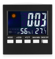 Digitaler LED Wecker mit Kalender und Wetteranzeige in Schwarz nur 3,01 Euro inkl. Versand