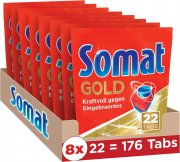 176 (8 x 22) Tabs Somat Gold Sp&uuml;lmaschinentabs mit Glanz-Effekt