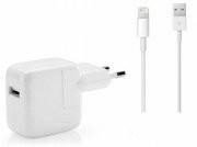 Apple MD818ZM/A Lightning + A1401 Power Adapter 12Watt Ladeger&auml;t Ladekabel NEU