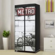 Portabler iKayaa Kleiderschrank mit Motiv nur 14,61&euro; inkl. Versand statt 24&euro;