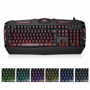 Rii RK900 Gaming Tastatur, 105 Tasten, LED-Hintergrundbeleuchtung 7 Farben