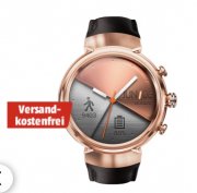 ASUS ZenWatch 3 (WI503Q) Smartwatch Edelstahl Leder, 118 mm, Ros&eacute;gold nur 149 &euro;