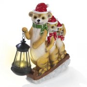 s&uuml;&szlig;e EASYmaxx Erdm&auml;nnchen-Schlitten mit Laterne f&uuml;r 9,99&euro; statt 19&euro;