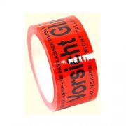 36x Paketklebeband Paketband Klebeband Rot "Vorsicht Glas" 50mm x 70m stark klebend