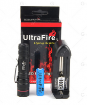 Ultrafire XPE R2 Fokus-Taschenlampen-Set in Schwarz mit Gutscheincode nur 3,43 Euro