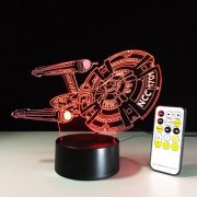 Yeduo 3D Battleship Spacecraft Led Illusion Lampe bei Gearbest f&uuml;r 12,75&euro; 