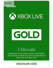 Xbox Live Gold 3 Monate 