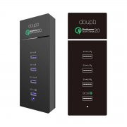 doupi Smart Qualcomm Quick Charger Ladeger&auml;t 4 USB Port