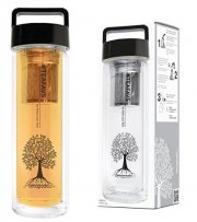 amapodo Tee-Glas mit Deckel und Sieb to go doppelwandig BPA-frei nur 23,96 &euro;