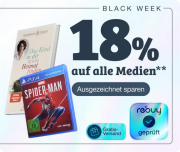 18% Rabatt auf alle Filme, Videospiele, B&uuml;cher und Musik