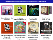 18% Rabatt auf alle H&ouml;rbuch-Downloads im Thalia Shop