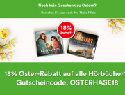 18% Rabatt auf alle H&ouml;rb&uuml;cher und Downloads im Thalia Shop