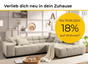18% Rabatt auf M&ouml;bel, Lampen, Heimtextilien, Geschirr sowie Koch- & Backzubeh&ouml;r bei Baur