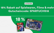 18% Rabatt auf Spielwaren, Filme, H&ouml;rb&uuml;cher und H&ouml;rbuch-Downloads im Thalia Shop