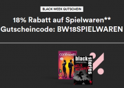 18% Rabatt auf Spielwaren im Black Week Sale im Thalia Shop