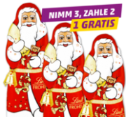 Lindt Schoko-Weihnachtsm&auml;nner 3x70g bei Penny f&uuml;r 4,66&euro;
