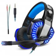 Gaming Headset Mikrofon Micolindun Over-Ear Kopfh&ouml;rer Gamer f&uuml;r PS4, PC, Laptop