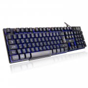 Rii RK100 Gaming Tastatur (105 Tasten, 3 Farben LED-Hintergrundbeleuchtung, QWERTZ Layout)