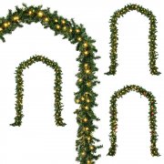 Deuba Weihnachtsgirlande 5m &ndash; 100 o. 80 LEDS mit 14cm Zweigen f&uuml;r je 19,95&euro; statt 22,95&euro;