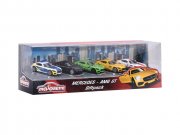 Majorette 212053163 - Mercedes AMG Geschenkset, Miniaturfahrzeuge, 5 Spielzeugautos, 7,5cm