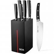 Deik Profi Messerblock Messer Set 6-tlg mit Holzblock f&uuml;r 39,99&euro; (Preisvergleich: 66,98&euro;)