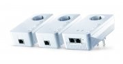devolo Multimedia Power Kit (dLAN 1200+ WiFi Adapter, 2x Powerline Adapter, 4x Gigabit