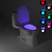 LED Licht Motion Activated Seat WC Toilette Sensor Nachtlicht