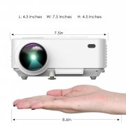 20% Off f&uuml;r 1800 Lumens mit USB-Kabel Anschlie&szlig;en T21 LCD Minibeamer Video Projektor
