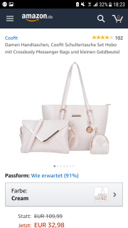 Damen Handtaschen, Coofit Schultertasche Set Hobo 