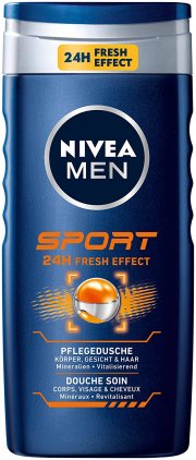 Nivea Men Sport Duschgel f&uuml;r K&ouml;rper, Gesicht & Haar, 4er Pack (4x 250 ml)