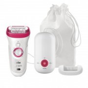 Braun Silk-epil 9 - 9-527 Wet & Dry Epilierer wei&szlig;-rot inkl. Duschradio f&uuml;r 74,90&euro; statt 80,85&euro;