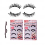 10 St&uuml;ck Crisscross Falsche Wimpern Wimpern + Edelstahl Pinzette bei@amazon - 7,99&euro;