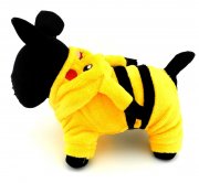 Hundekost&uuml;m Pikachu mit Kapuze in den Gr&ouml;&szlig;en XS - XL