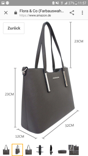 Damen Handtasche PU-Leder zierliche Schultertasche