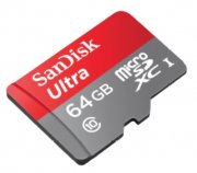SANDISK Ultra Micro-SDXC Speicherkarte, 64 GB, 80 MB/s f&uuml;r 18,99 &euro; statt 26,30 &euro;