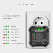 Steckdosen Tester Meterk Steckdosen Detektor Pr&uuml;fstecker f&uuml;r 6,29&euro;