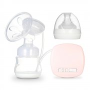 Elektrische Milchpumpe Einzelmilchpumpe mit Milch Flasche Massage und Absaugung 2 in 1