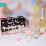 M&auml;delsabend mit dem Partyspiel Prosecco Pong f&uuml;r nur 19,80 Euro inkl. Versand