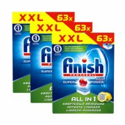  189 St&uuml;ck Finish All in 1 Citrus Sp&uuml;lmaschinentabs Sp&uuml;ltabs 3 x 63 Tabs nur 19,99&euro;