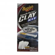 Meguiar's G1016 Smooth Surface Clay Kit, Quik Detailer (473ml), 2 x 80g Reinigungsknete,