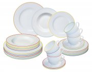 Kaffee- und Tafelservice GRAZIOSO, 30-teilig, Porzellan, rund, bunt, design I love&reg; 